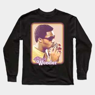 Stevie Wonder / Retro Aesthetic Fan Design Long Sleeve T-Shirt